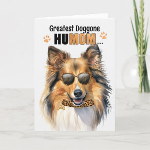 Shetland Sheepdog Största HuMAMOR Mors dag Helgkort