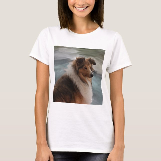 Shetland Sheepdog T-shirt (Framsida)