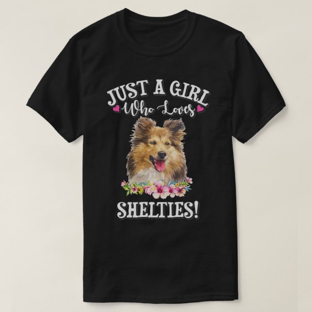 Shetland Sheepdog  T Shirt (Design framsida)