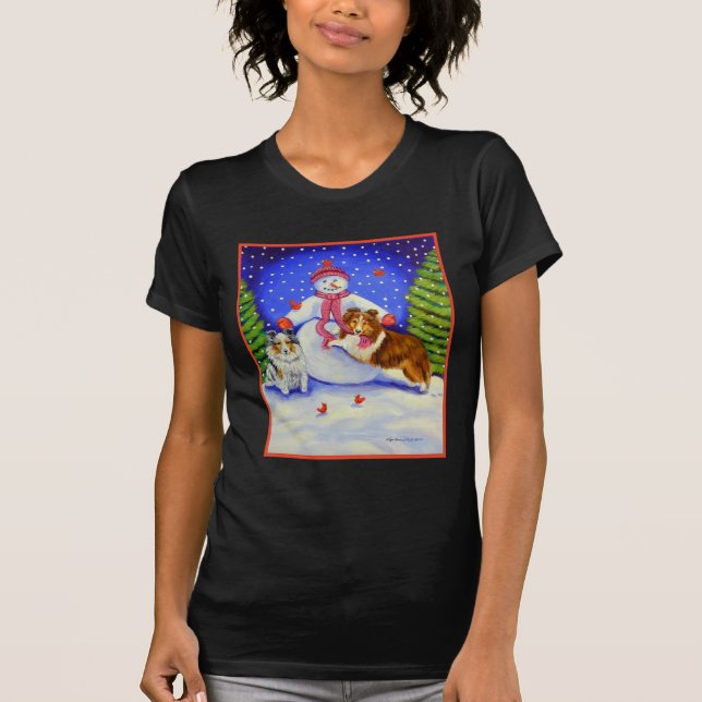 Shetland Sheepdog Tee Shirt (Framsida)