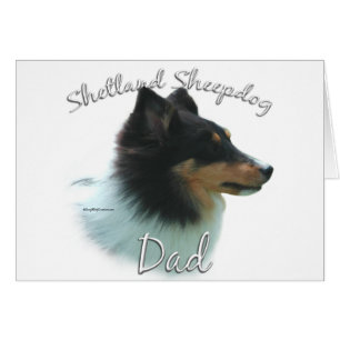 Shetland Sheepdog (tri) Pappa 2 Hälsningskort