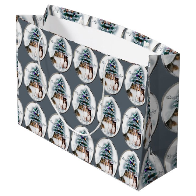 Shetland Sheepdog Trio Jul (Baksidan Vinklad)