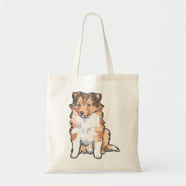 Shetland Sheepdog Tygkasse (Framsidan)