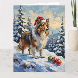Shetland Sheepdog Vallning Julgransprydnader Hatt Kort