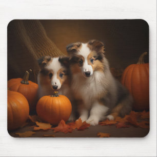 Shetland Sheepdog Valp Höstglädje Pumpa Musmatta