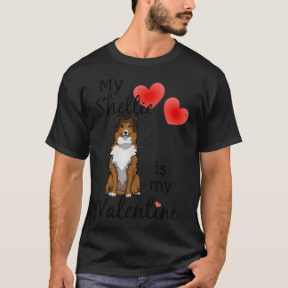 Shetland Sheepdogs Söt Shetland Sheepdog Valentine T Shirt