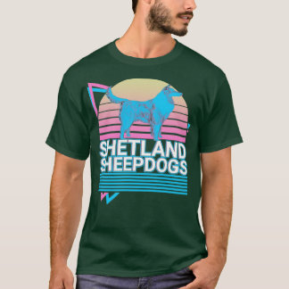 Shetland Sheephund Retro T Shirt