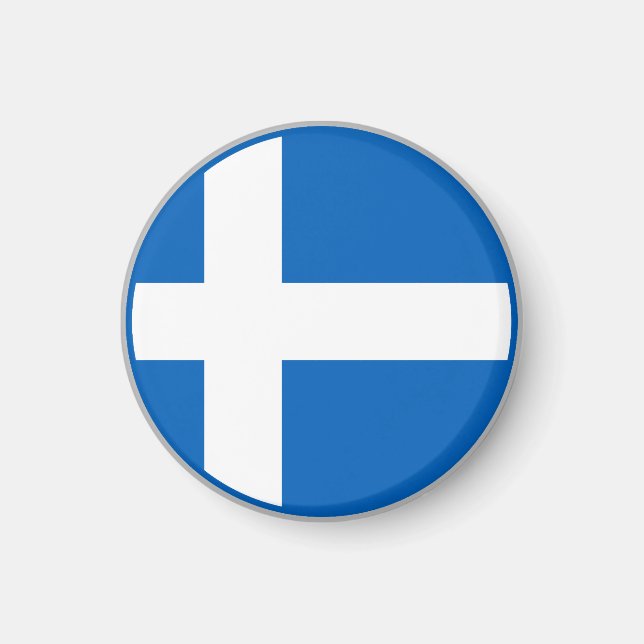 Shetlands flagga magnet (Framsidan)