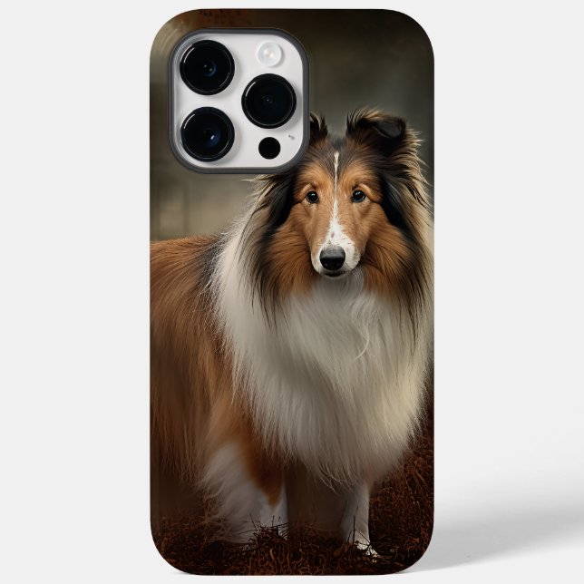 Shetlands Sheepdog Halloween Skräckinjagande (Baksida)