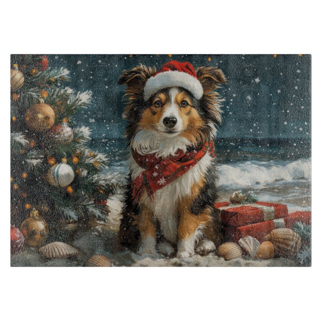 Shetlands Sheppdog Jul Vintage Strand (Framsidan)