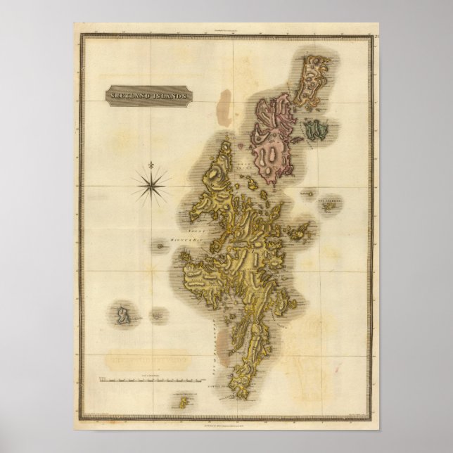 Shetlandsöarna Poster (Framsidan)