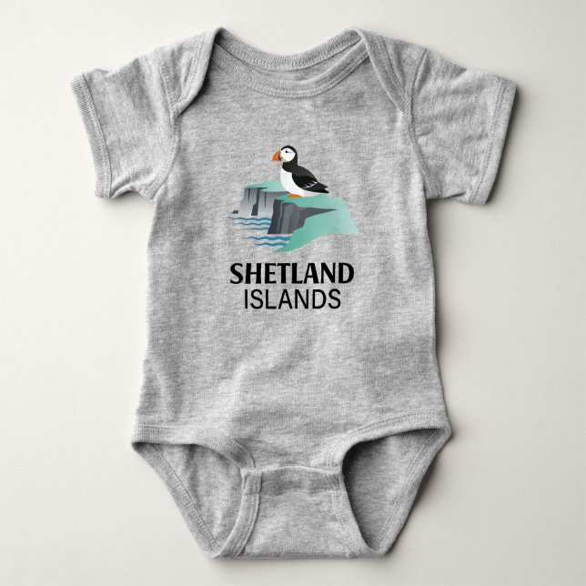 Shetlandsöarna Skottland Storbritannien T Shirt (Framsida)