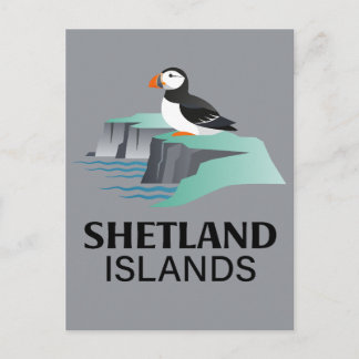 Shetlandsöarna Skottland Storbritannien Vykort