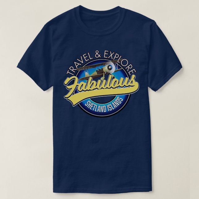 Shetlandsöarnas logotyp t shirt (Design framsida)