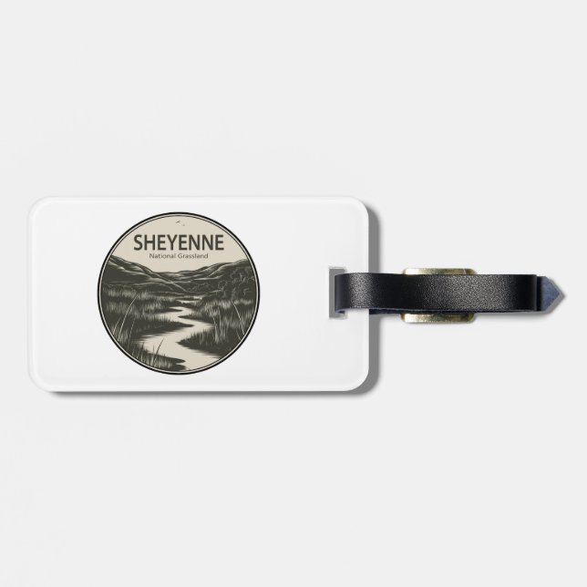 Sheyenne National Grassland Stream Bagagebricka (Baksida Vågrät)