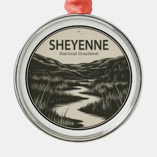 Sheyenne National Grassland Stream Julgransprydnad Metall