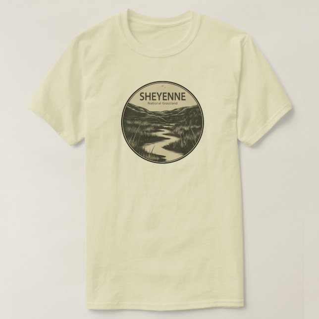 Sheyenne National Grassland Stream T Shirt (Design framsida)