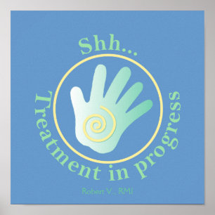 Shh-behandling pågår poster
