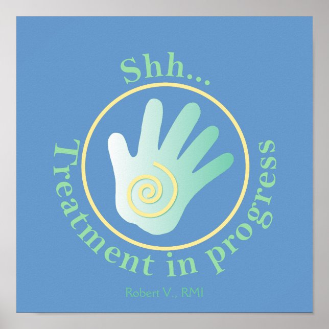 Shh-behandling pågår poster (Framsidan)