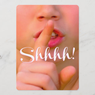 Shh! Det är en Speciellare Elegant överraskning pa Inbjudningar