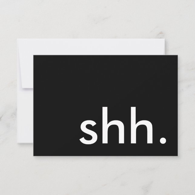 shh. det är ett överrrakningparty! inbjudningar (Framsida)