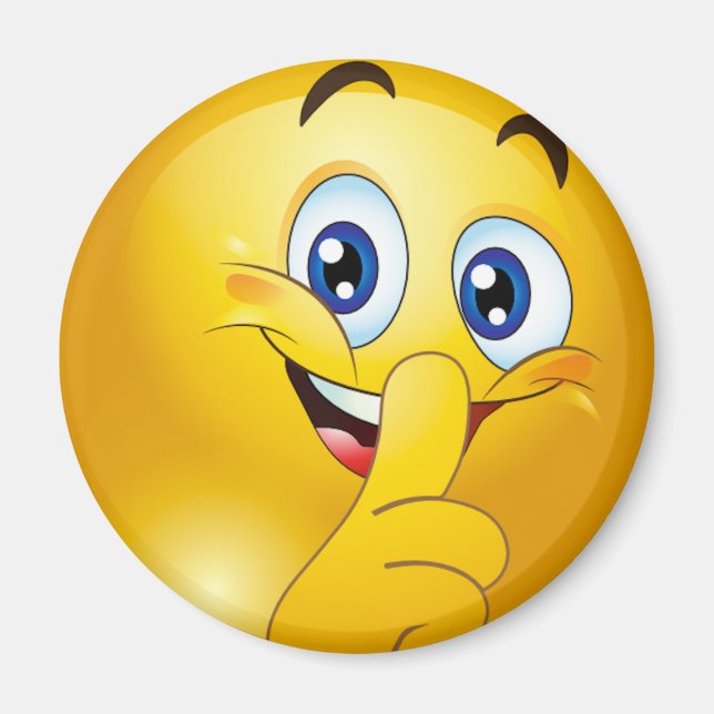 Shh emoji magnet (Framsidan)