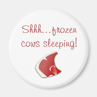 Shh..Frysta kor sover! Magnet