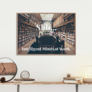 Shh.. Intelligenta idéer på Bibliotek Canvastryck