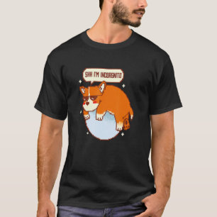 Shh jag är Incorgnito Corgi Hund Incognito Pet Pun T Shirt