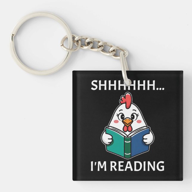 Shh jag läser Bok och läser Chicken Bok Älskare (Framsidan)