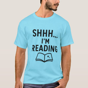 Shh.. Jag läser - Tyst Bok Älskare design T Shirt