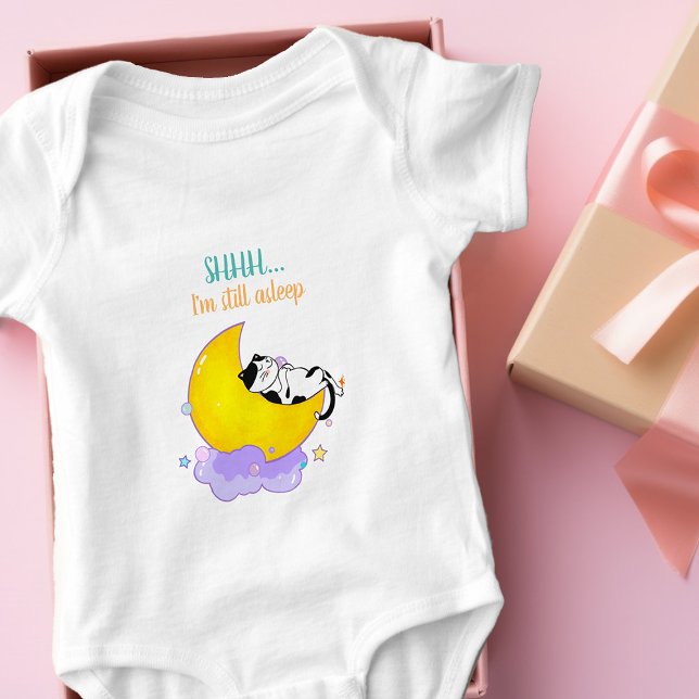 "Shh, jag sover fortfarande" Cute Kattunge sover p T Shirt (Skapare uppladdad)