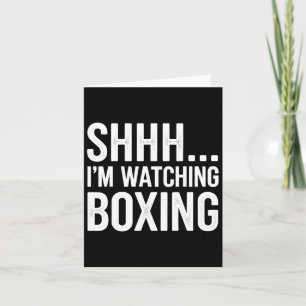 Shh... Jag tittar på boxningsredskap för Boxing Fl Kort