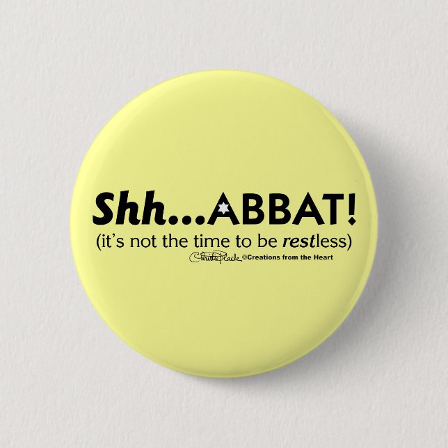 Shh..kabbat! Knapp (Framsida)