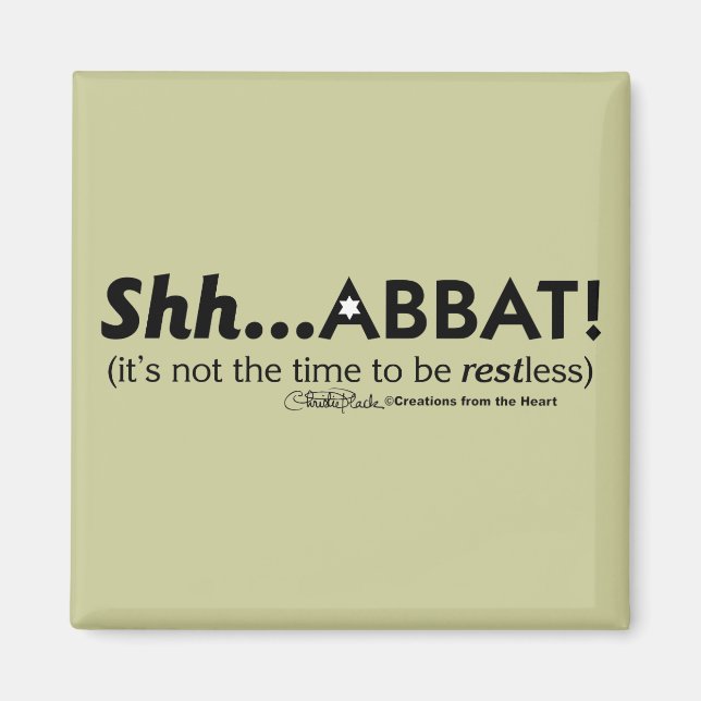Shh..kabbat! Magnet (Framsidan)
