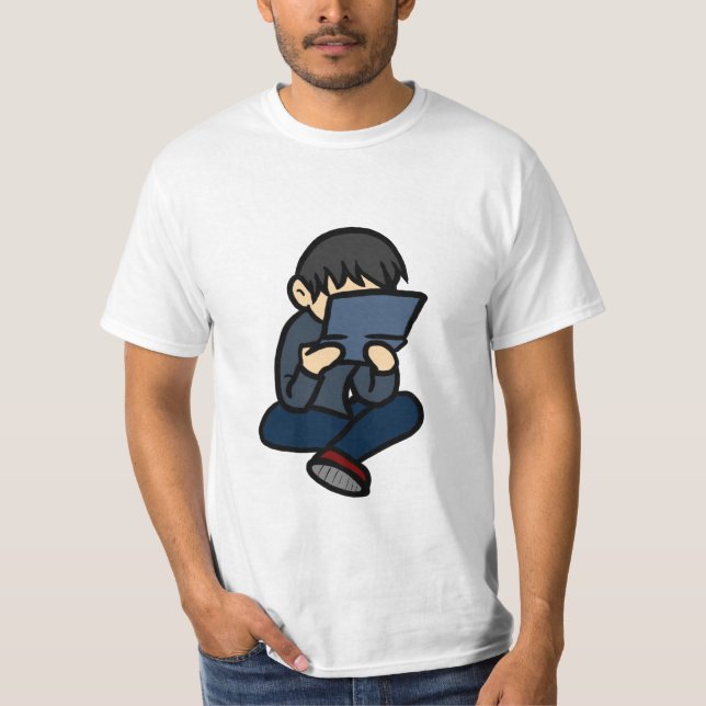 Shh! Mig förmiddag som leker videospel T-shirt (Framsida)