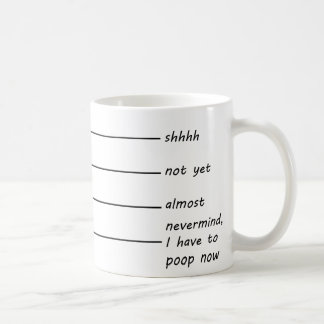 Shh, nästan kaffe mugg