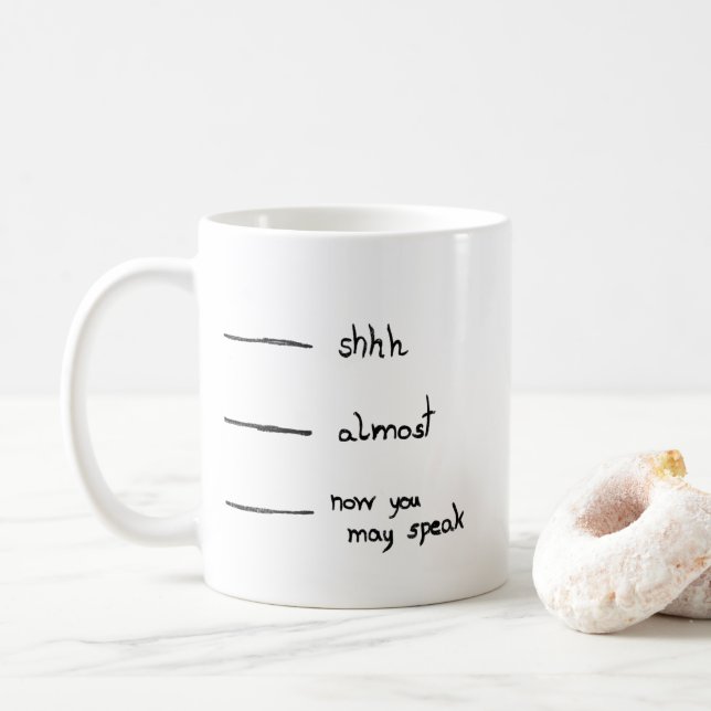 shh...nästan... kaffemugg (Med munk)