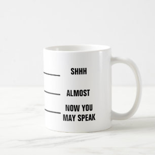SHH NÄSTAN NU TALAR DU MAJ kaffemuggen Kaffemugg