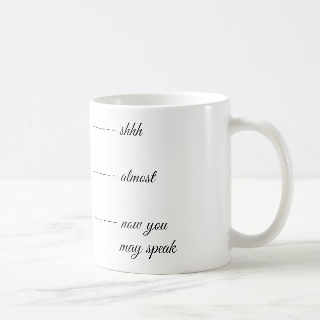 SHH NÄSTAN NU TALAR DU MAJ MUGGEN KAFFEMUGG (Höger)