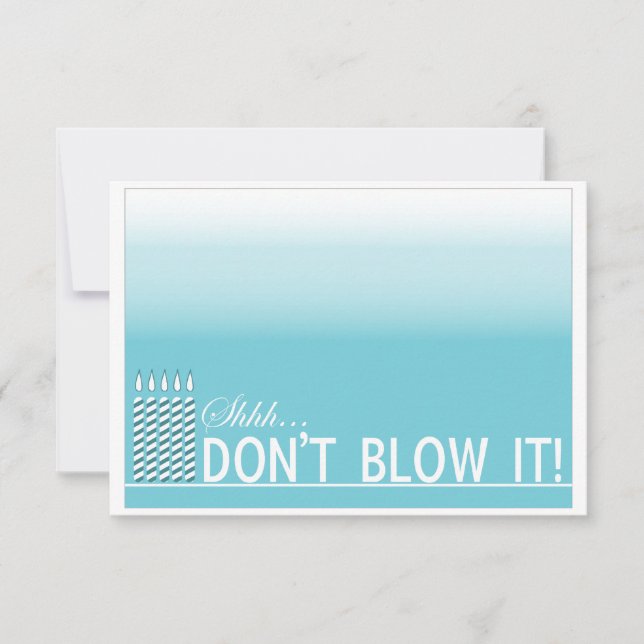 Shh överraskning Födelsedagsfest inbjudan| Tal Inbjudningar (Framsida)