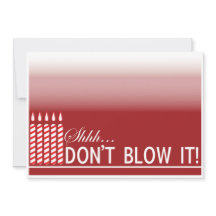 Shh Överraskningsfest Inbjudan | Röd