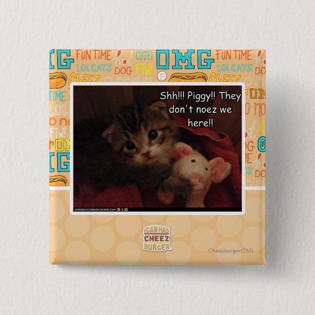 Shh!!! Piggy!! Knapp (Framsida)