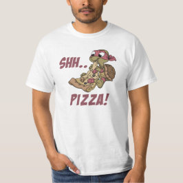 Shh Pizza! Djur T-Shirt Design
