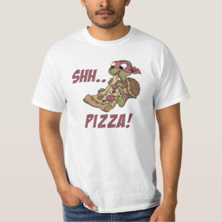 Shh Pizza! Djur T-Shirt Design
