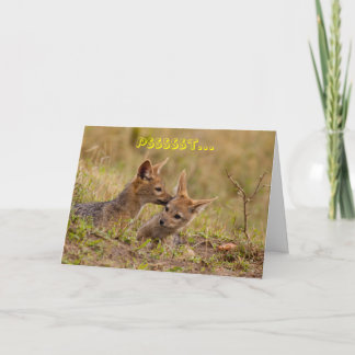 Shhh… är det ett hemligt hälsningkort kort