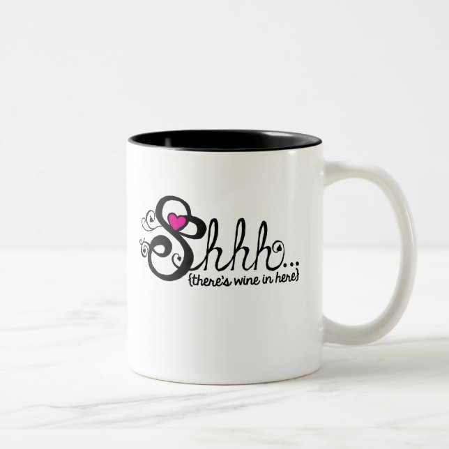 Shhh! Det finns vin i här kaffemugg (Höger)