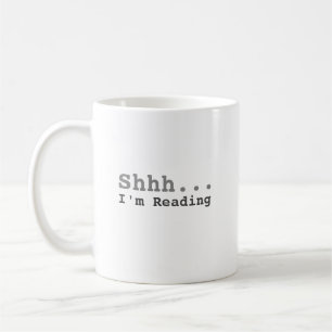 Shhh I-förmiddagläsning rolig Kaffemugg