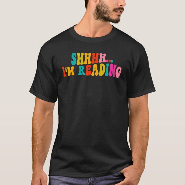 Shhh i läser t shirt (Framsida)