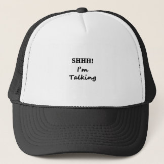 shhh i svart text keps
